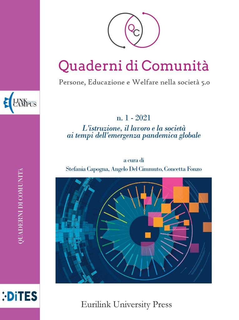 Copertina Quaderni di Comunità - N1-2021