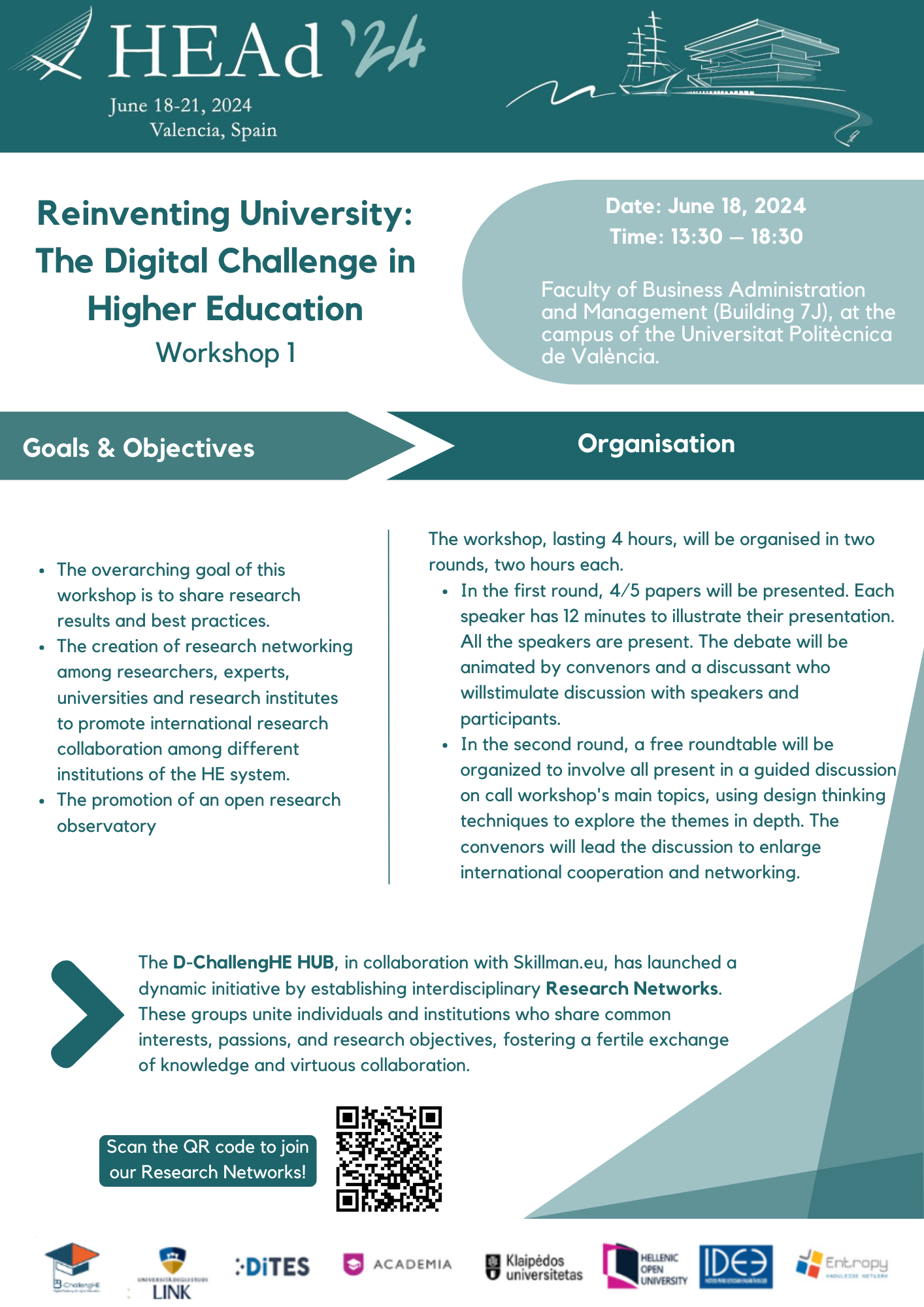 Workshop conferenza HEAd’24: Reinventing University: The Digital Challenge in Higher Education