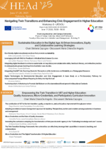 workshop internazionale a HEAD’25 sulla doppia transizione e l'impegno civico nell’istruzione superiore