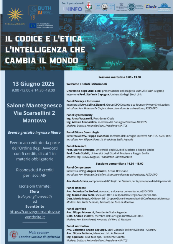 "Il codice e l’etica. L’intelligenza che cambia il mondo" - 13 giugno, Mantova