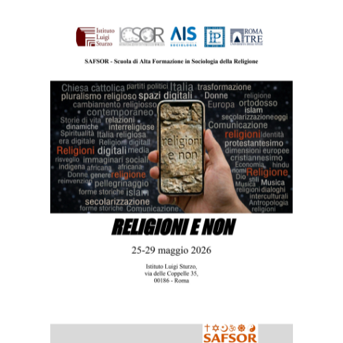 SAFSOR presents “Religioni e non”, the international conference on the sociology of religion – 25–29 May